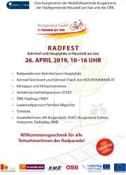 Burgenland radelt • 26. April • Radfest mit Radparade in Neusiedl am See