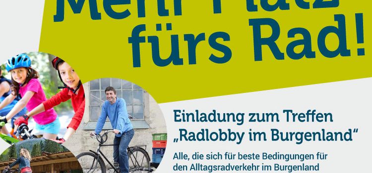 Einladung zum Treffen „Radlobby im Burgenland“<br>Freitag, 10. Jänner 2020, ab 18 Uhr, Freu-Raum in Eisenstadt