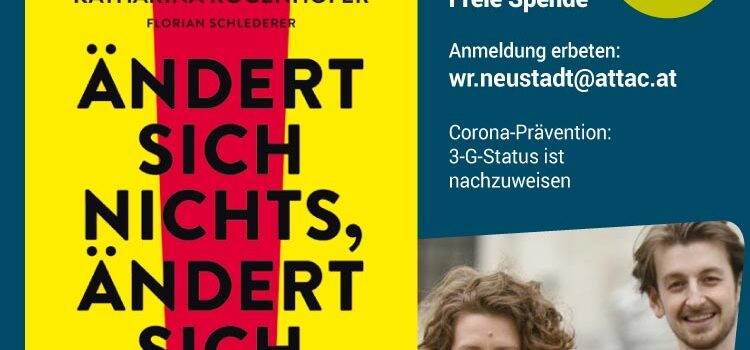 Buchpräsentation: „Ändert sich nichts – ändert sich alles“ <br>Wiener Neustadt, Mi., 10. November 2021 · BORG