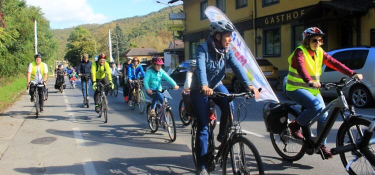 Gutes Wetter auf der Fahrraddemo