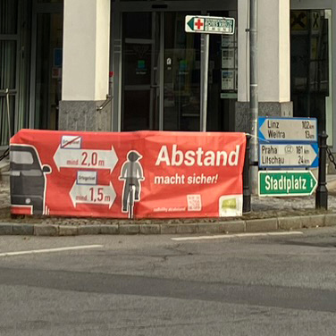 Abstandskampagne in Gmünd