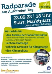 Radparade am Autofreien Tag in Deutsch-Wagram <br>22. Sept. 2022